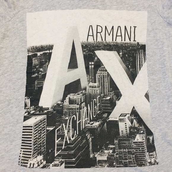 Armani Exchange Short Sleeves Grey Graphic Tee - Picture 6 of 9